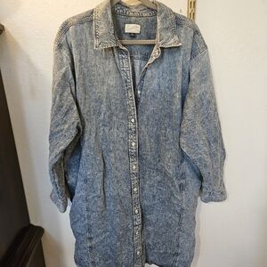 Universal Thread Light Blue Denim Shirt Dress